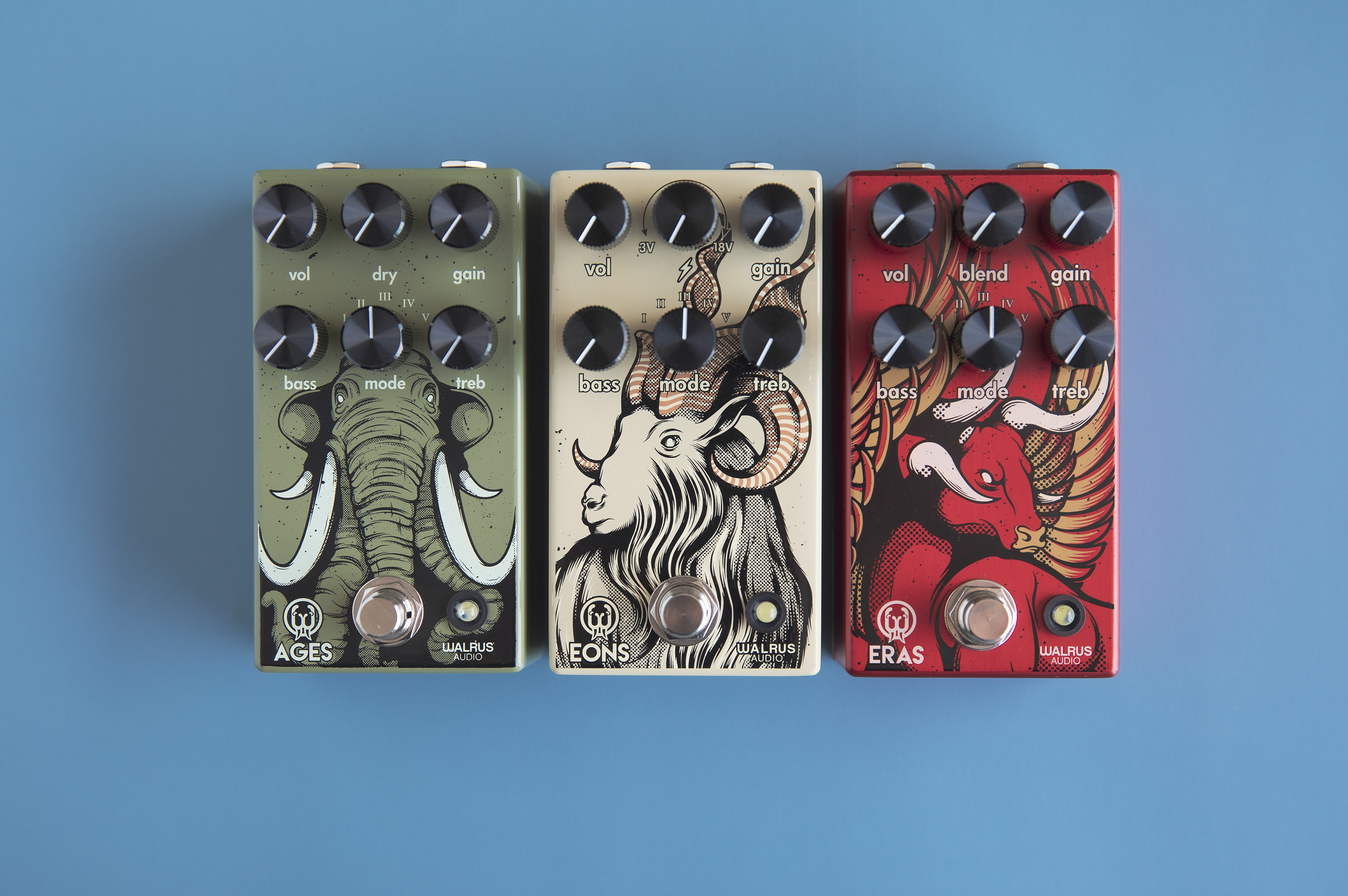 Walrus Audio Eons, nuevo fuzz con 5 modos de clipping y voltaje
